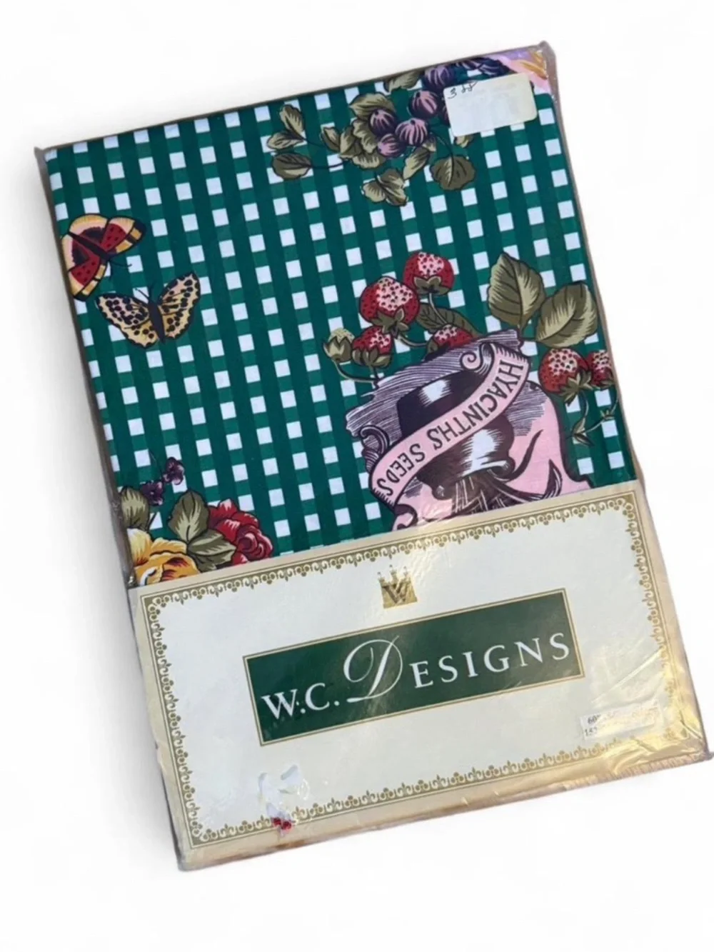 wc designs green gingham